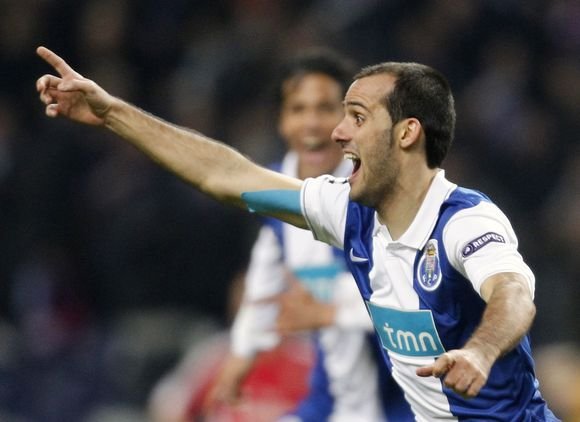 „Porto“ žaidėjai džiaugiasi po įmušto įvarčio.