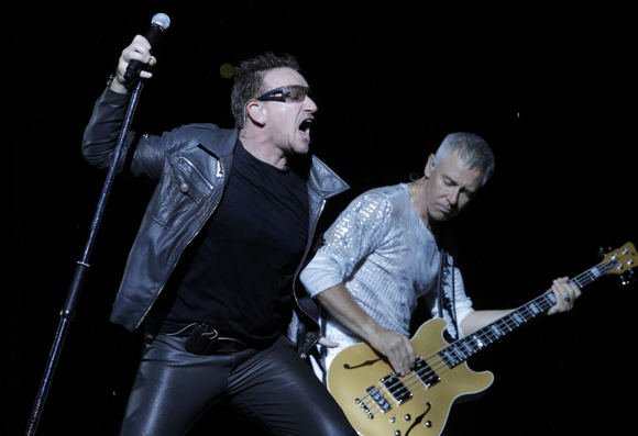 U2 koncertas Maskvoje.