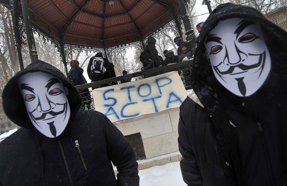 Protestuotojai Zagrebe