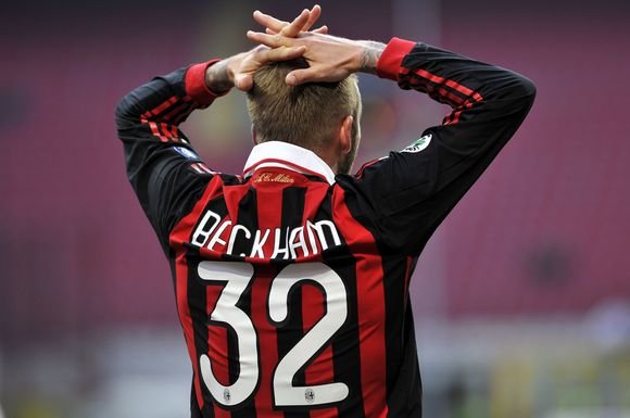 „AC Milan“ saugas Davidas Beckhamas neslėpė nusivylimo dėl mačo rezultato.
