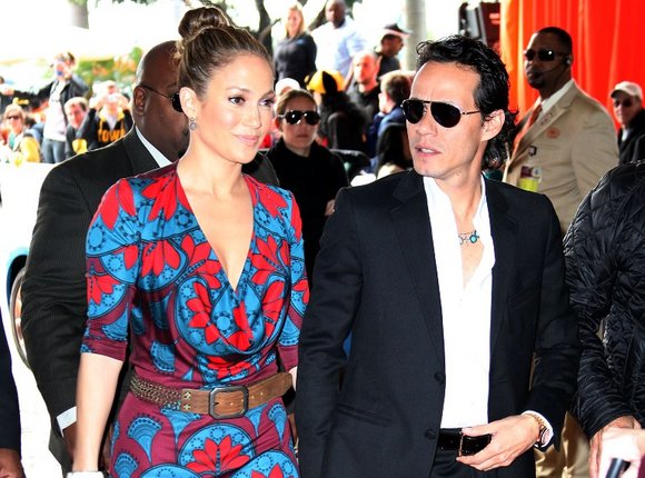 Jennifer Lopez ir Marcas Anthony.