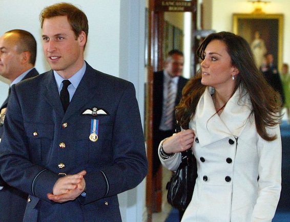 Didžiosios Britanijos princas Williamas ir jo mylimoji Kate Middleton