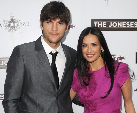 Ashtonas Kutcheris ir Demi Moore