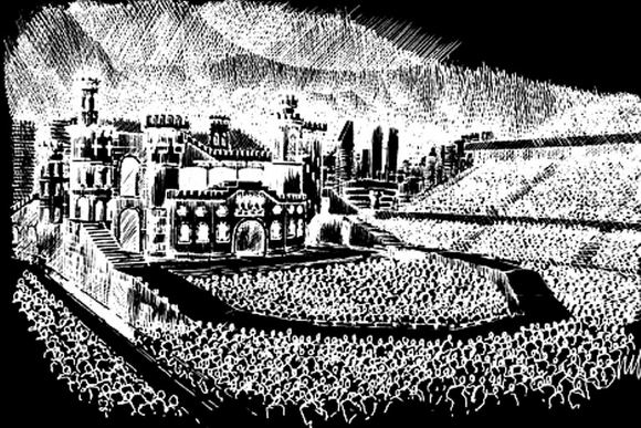 Lady Gaga/„Twitter“ nuotr./Taip turėtų atrodyti Lady Gagos naujojo koncertinio turo scena.