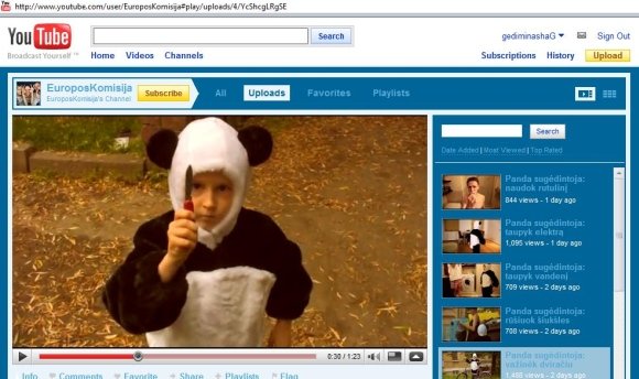 „Panda sugėdintoja“