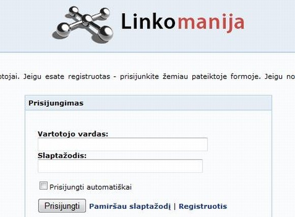 Internete išplatinti Linkomanija.net vartotojų duomenys. 
