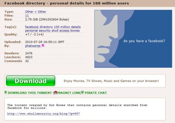 Didžiausiame failų dalinimosi tinklalapyje „The Pirate Bay“ sąrašą jau atsisiuntė per 5 tūkst. vartotojų. 
