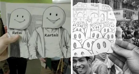 Kai kurie „Bitės“ reklamų kadrai itin panašūs į Belgijos menininko B.Heine kūrinius. 