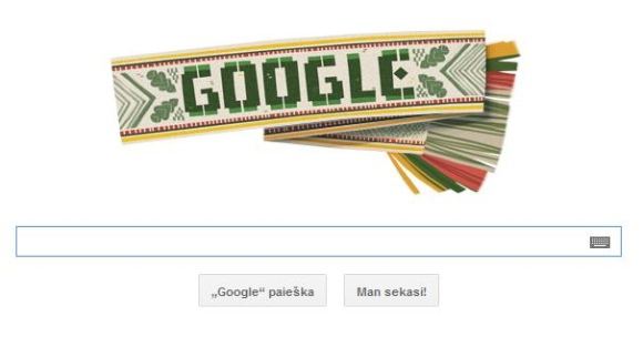 „Google“ sveikina lietuvius su Vasario 16-ąja, Lietuvos valstybės atkūrimo diena