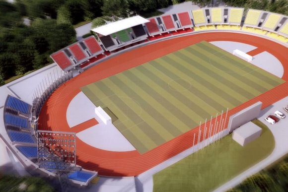Štai kaip galėtų atrodyti futbolo stadionas Kaune
