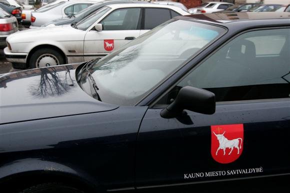 Kauno miesto savivaldybės tarnybiniai automobiliai.