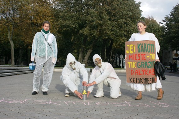 Uostamiesčio studentai pasižymi originalumu.