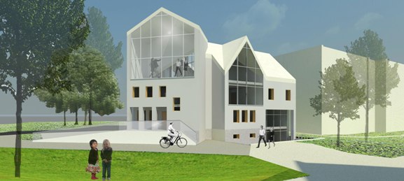 Jauni architektai pateikė savo siūlymus, kaip turėtų atrodyti Informacijos ir paramos gausiai šeimai centras. 