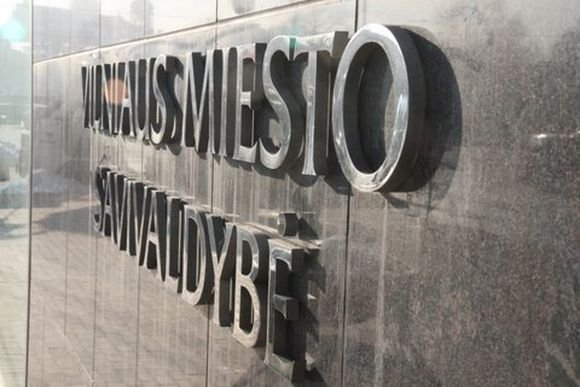 Surengta akcija prie Vilniaus miesto savivaldybės