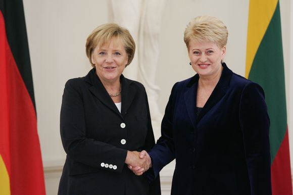 D.Grybauskaitė ir A.Merkel.