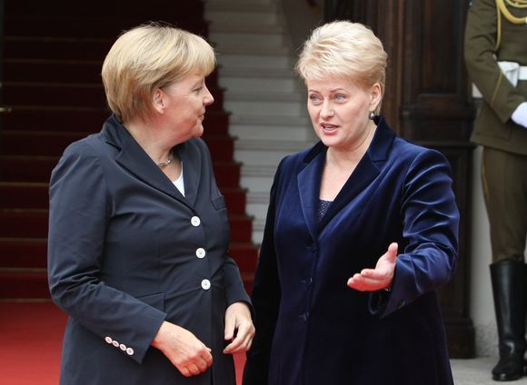 D.Grybauskaitė ir A.Merkel.