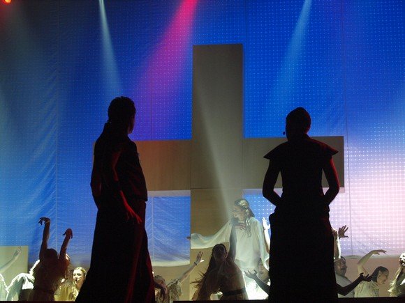 Roko operos „Jėzus Kristus superžvaigždė“ akimirka.
