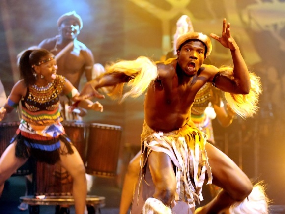 Cirko „Mama Afrika“ pasirodymo akimirka