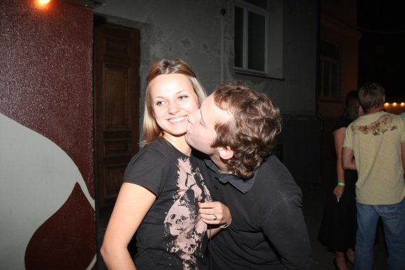 Tomas Sinickis su drauge Justina