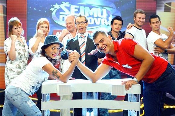 Laidos „Šeimų dvikova – „Akropolio” turnyras“ akimirka.