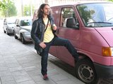 Asmeninio albumo nuotr. /Giacomo Merlo prie savo ištikimos transporto priemonės.
