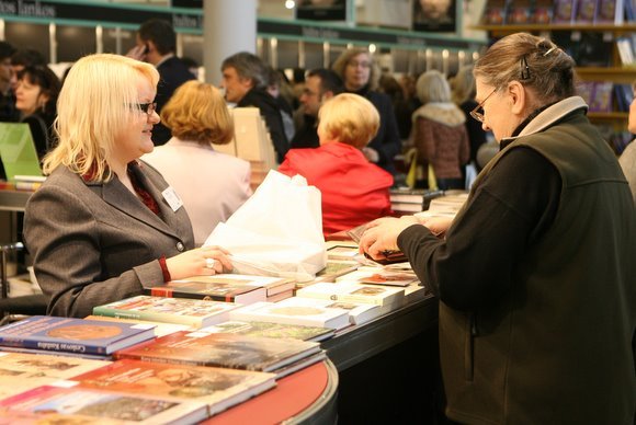 Knygų mugės akimirka