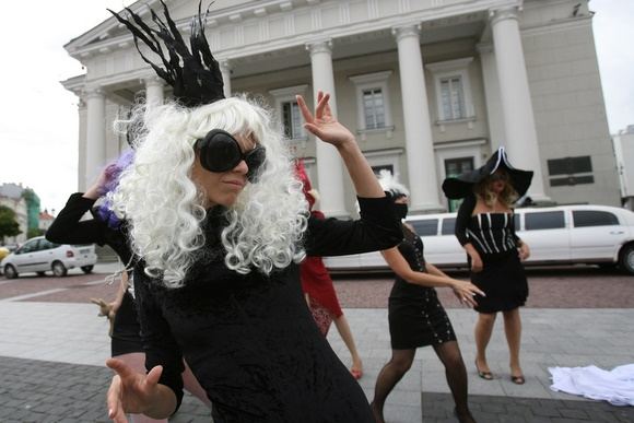 Lady Gagos nustebino Vilniaus gyventojus ir svečius