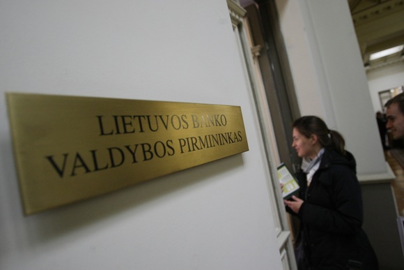 Lietuvos banko būstinėje