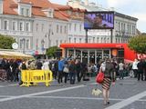 Ištuštėjusios sirgalių zonos Vilniaus centre