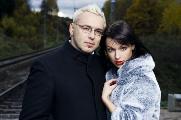 Egmontas Bžeskas su Oksana Zlatkovaite.