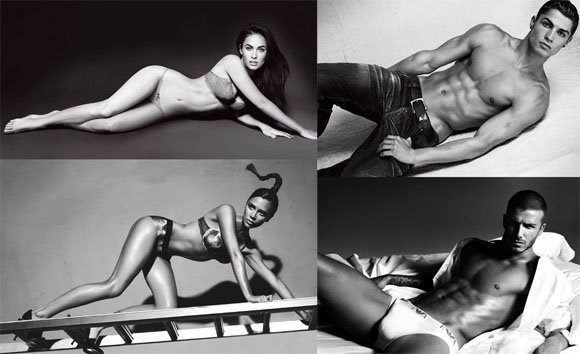 Megan Fox ir Cristiano Ronaldo, Victoria ir Davidas Beckhamai