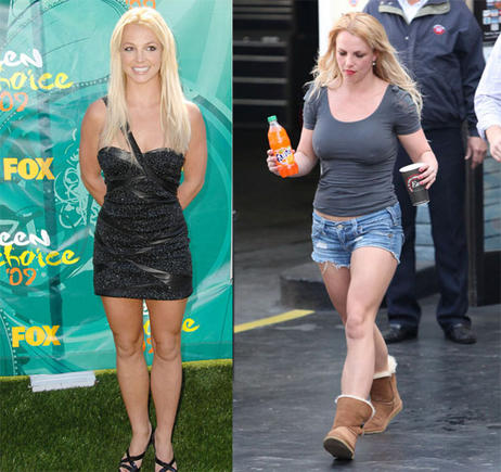 Britney Spears anksčiau ir dabar