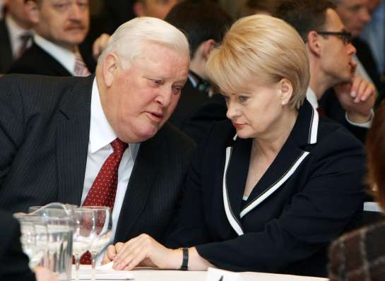 A.Brazauskas ir D.Grybauskaitė