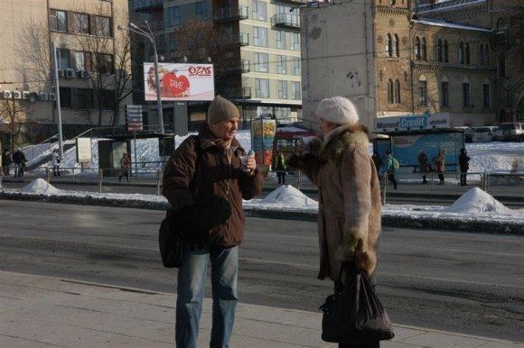 Vilniaus sav. nuotr./Karšta arbata per tokį šaltį bent šiek tiek sušildo.