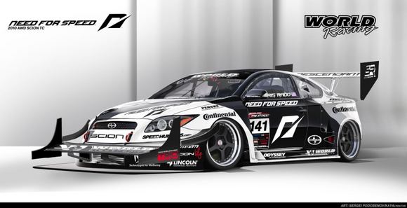 „Need for Speed“ komandos 1 100 AG „Scion Tc“