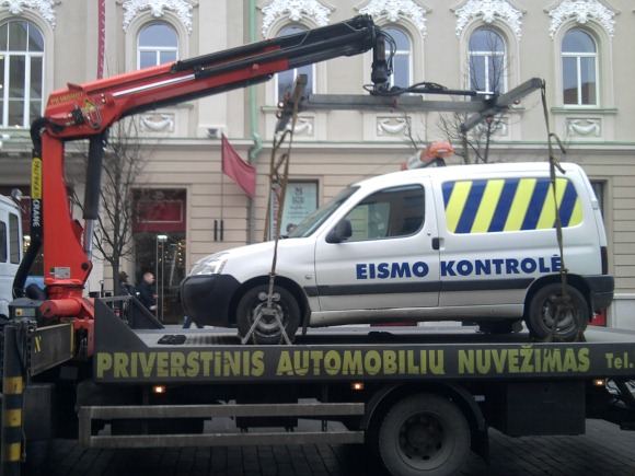 GAZAS.LT skaitytojo nuotr./„Eismo kontrolės“ automobiliui prireikė pagalvos