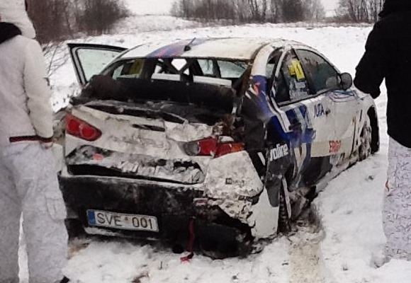 Vytauto Švedo avarija ralio sprinto lenktynėse