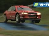 Kadras iš video siužeto/„300 Lakes Rally“ tramplinų bandymai