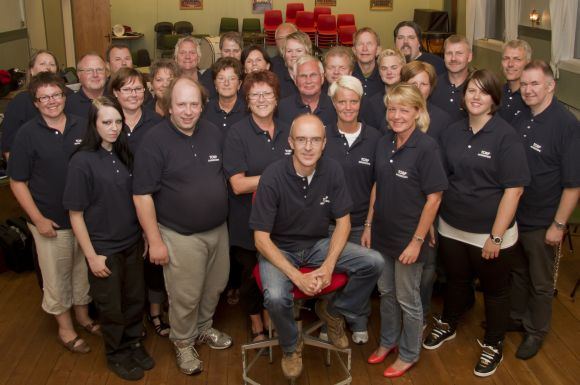 Orkestro "Torp musikkorps" nariai.