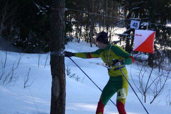 Orientavimosi sporto varžybų nugalėtojas E.Pilybas. 