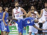 Kovos veiksmai „EuroBasket 2011“ finale: patiestas ant žemės Tony Parkeris 