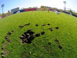 Vandalų nusiaubtas Vilniaus „Žalgirio“ stadionas