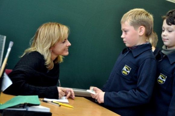 Živilė Balčiūnaitė vedė pamoką