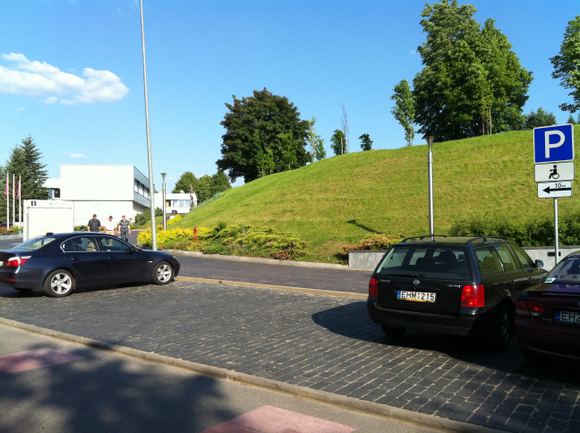 BMW neįgaliųjų vietoje