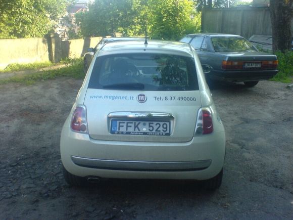 15min.lt skaitytojo nuotr./„Meganet“ paženklintas „Fiat 500“