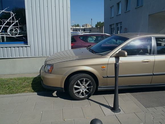 15min.lt skaitytojo nuotr./&bdquo;Chevrolet Evanda&ldquo;, pastatytas ant žolytės
