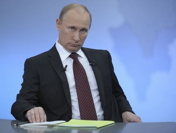 Ketvirtadienį Vladimiras Putinas 10 kartą kreipėsi į liaudį per TV