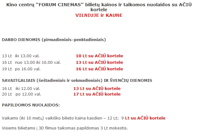 Kiek kainuoja popkornai forum cinemas