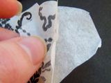 Atskirkite nereikalingus servetėlės sluoksnius