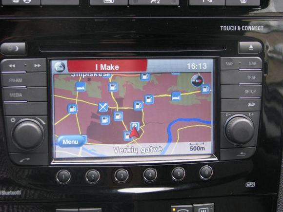 „Opel Corsa" navigacinė įranga